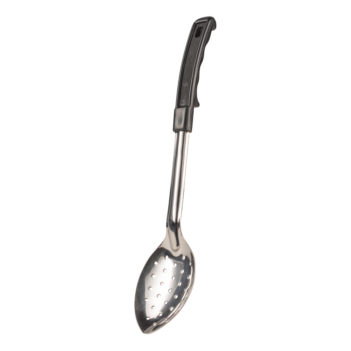 Browne | Perforated Serving Spoon, 13", Black Handled