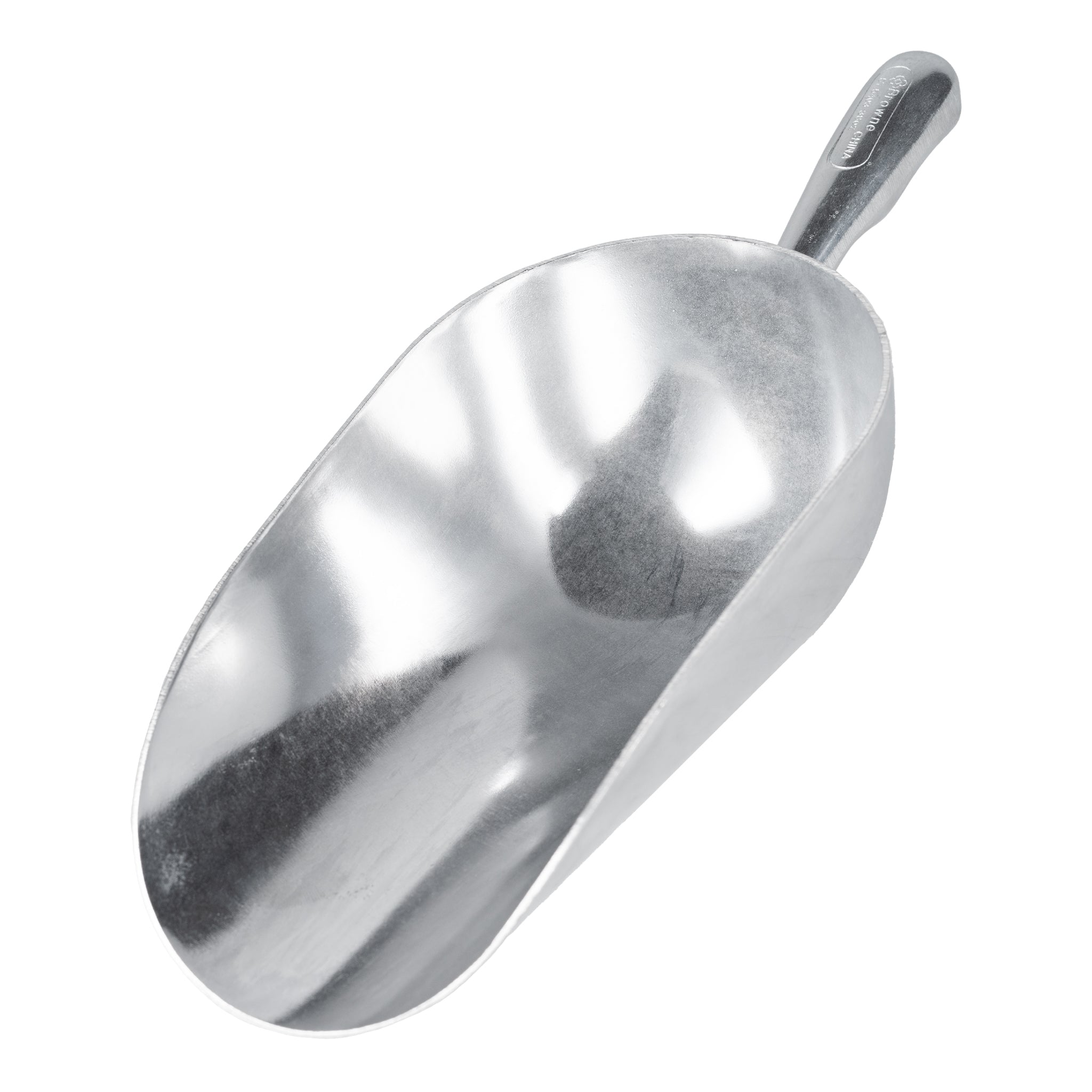 Browne Round Bottom Scoop, 38 oz, Aluminum - 575403 – Russell Hendrix