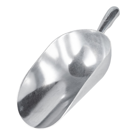 Browne Round Bottom Scoop, 38 oz, Aluminum - 575403
