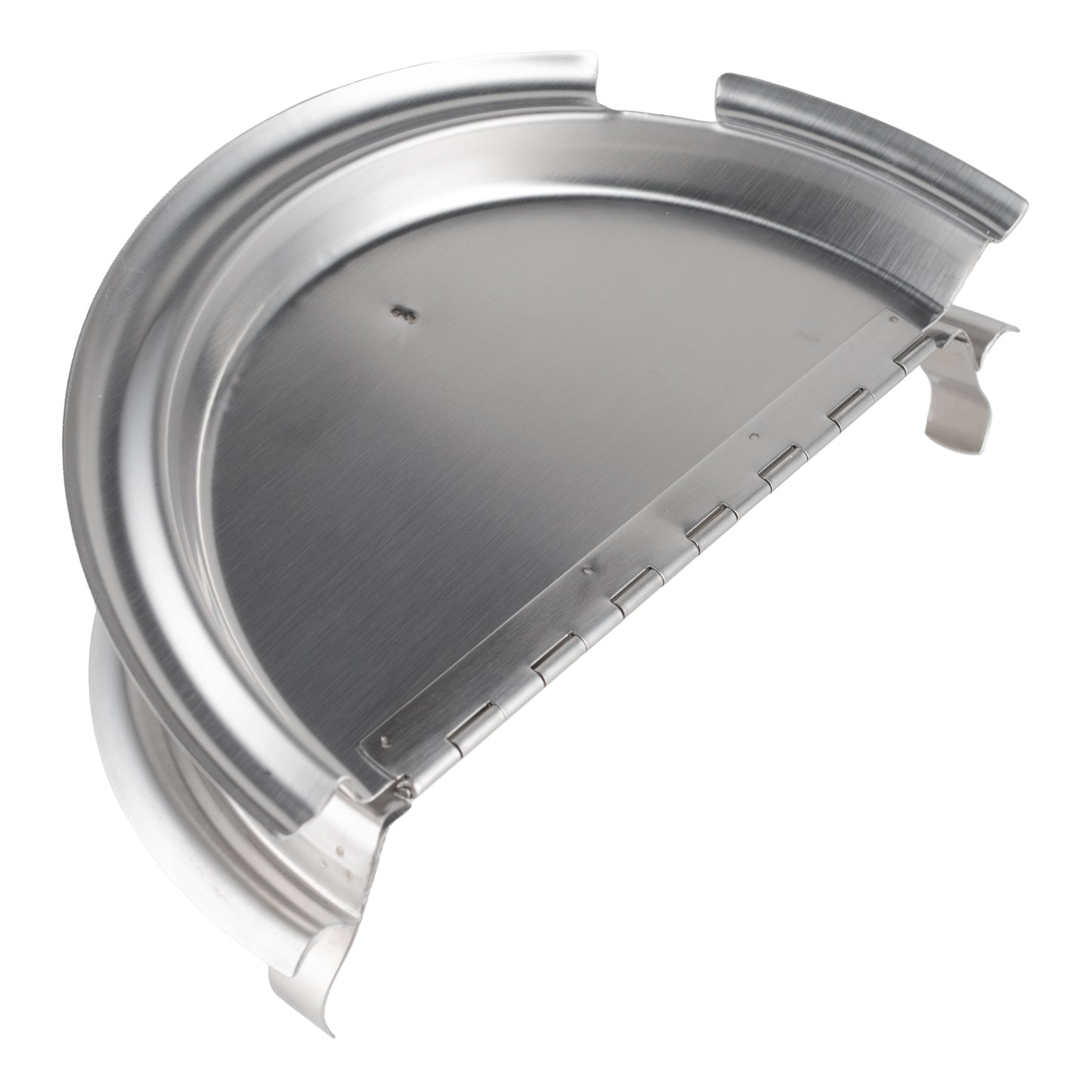 Browne | Hinged Round Insert Cover, 7.1 qt, Stainless Steel