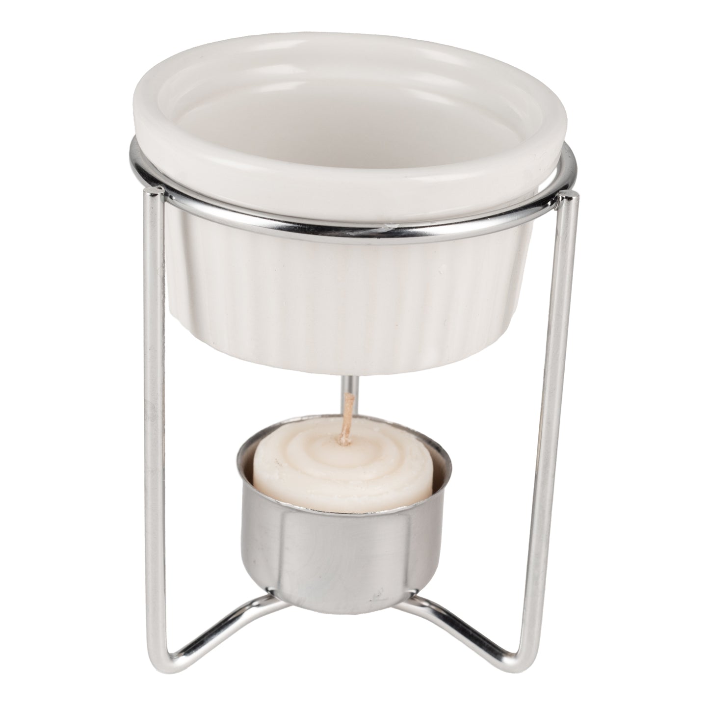 Browne | Butter Warmer Set, Chrome/Ceramic