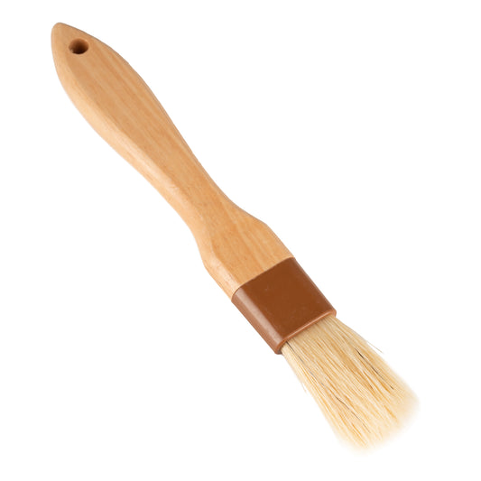 Browne | Sealed Pastry Brush, 1", Boar Bristles, Wood Handle