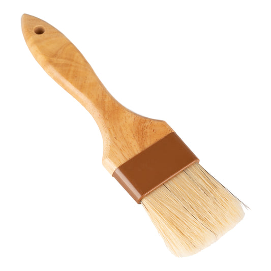 Browne | Sealed Pastry Brush, 2", Boar Bristles, Wood Handle