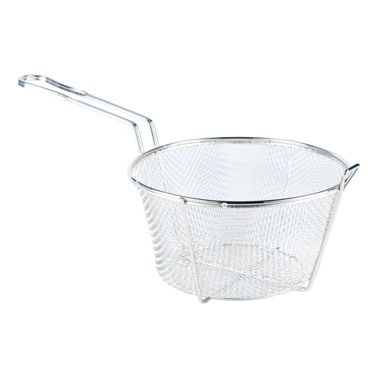 Browne | Wire Fry Basket, Round, Medium Mesh, 9.5"