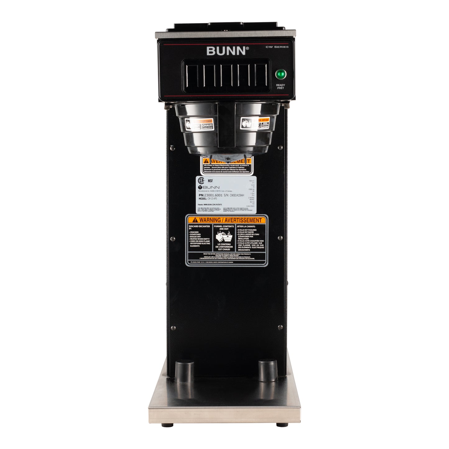 BUNN | CW15-APS Airpot Dispensed Coffee Brewer, 120V, Black