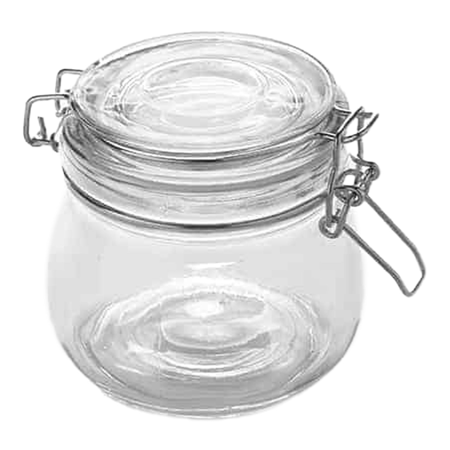 American Metalcraft | Couvercle à charnière Apothicaire / Pot Mason, 16 oz, Verre