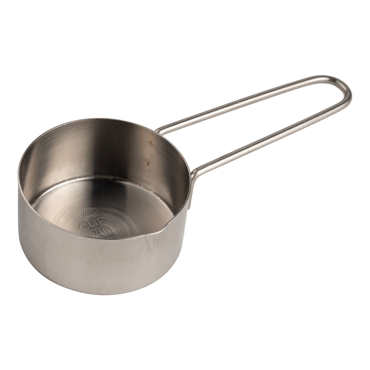 American Metalcraft | Short Wire Handled Measuring Cup, 1/3 cup, Stainless Steel