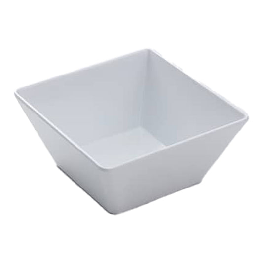 American Metalcraft | Endurance Square Bowl, 7", White Melamine (8-pack)