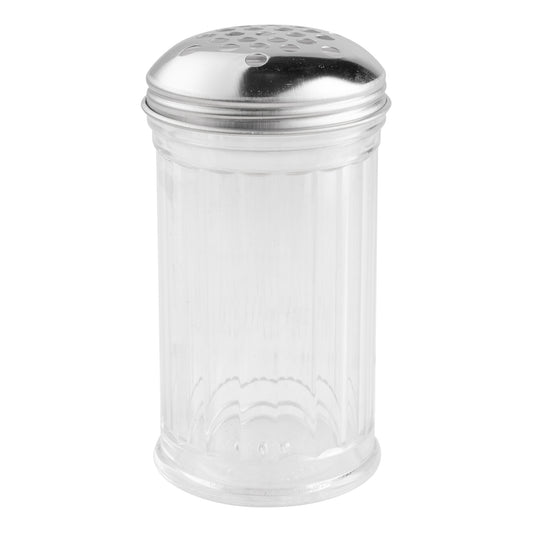 American Metalcraft | Cheese / Spice Shaker, Extra Large Holes, 12 oz, Plastic/Stainless Steel