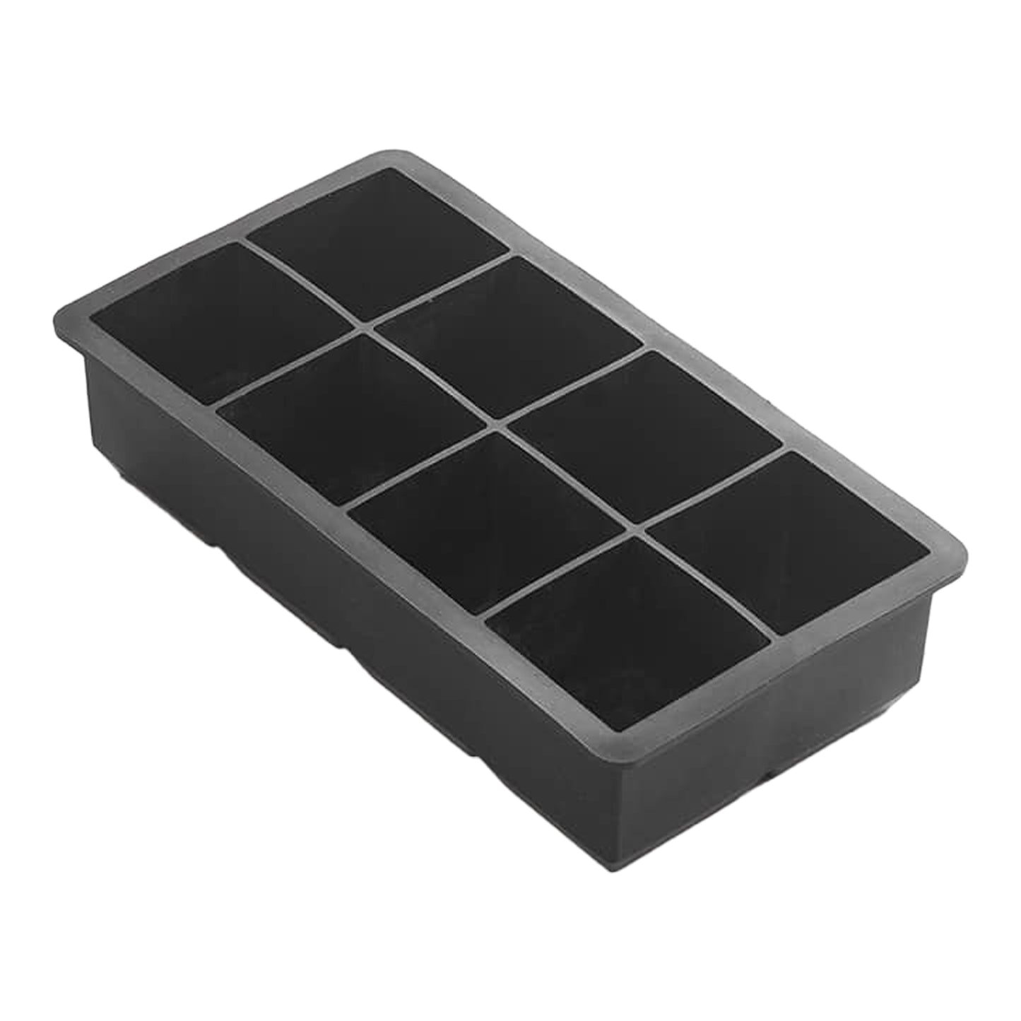 Amercian Metalcraft | Cube Ice Mold Tray, 8 x 2" Cubes, Black Silicone