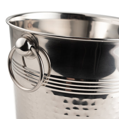 American Metalcraft | Wine Bucket, Hammered Finish Stainless Steel