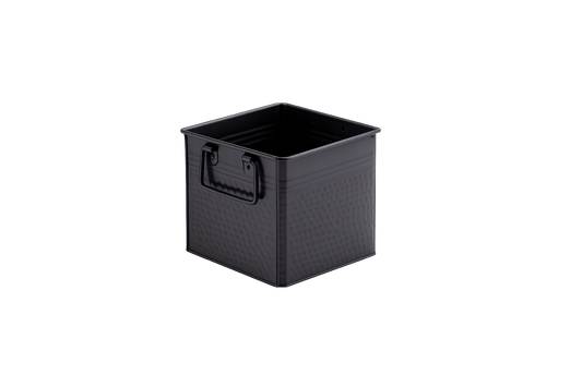 American Metalcraft Seau à boisson carré martelé, noir, 15,87 cm x 14,6 cm - BEVB556