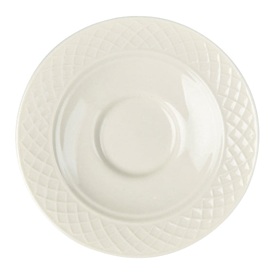 Steelite Homer Laughlin Gothic Saucer, 5 5/8", Ivory (36-pack) - HL3557000