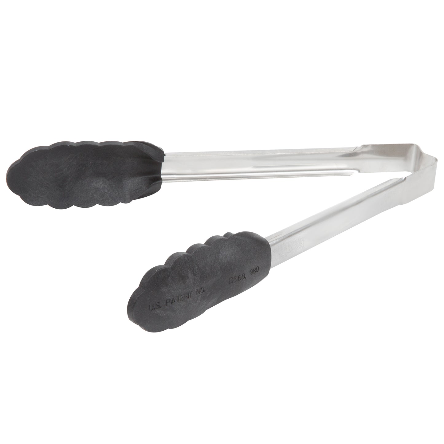 Vollrath High Temp Nylon End One-Piece Tongs, 9.5", Stainless Steel - 4780912