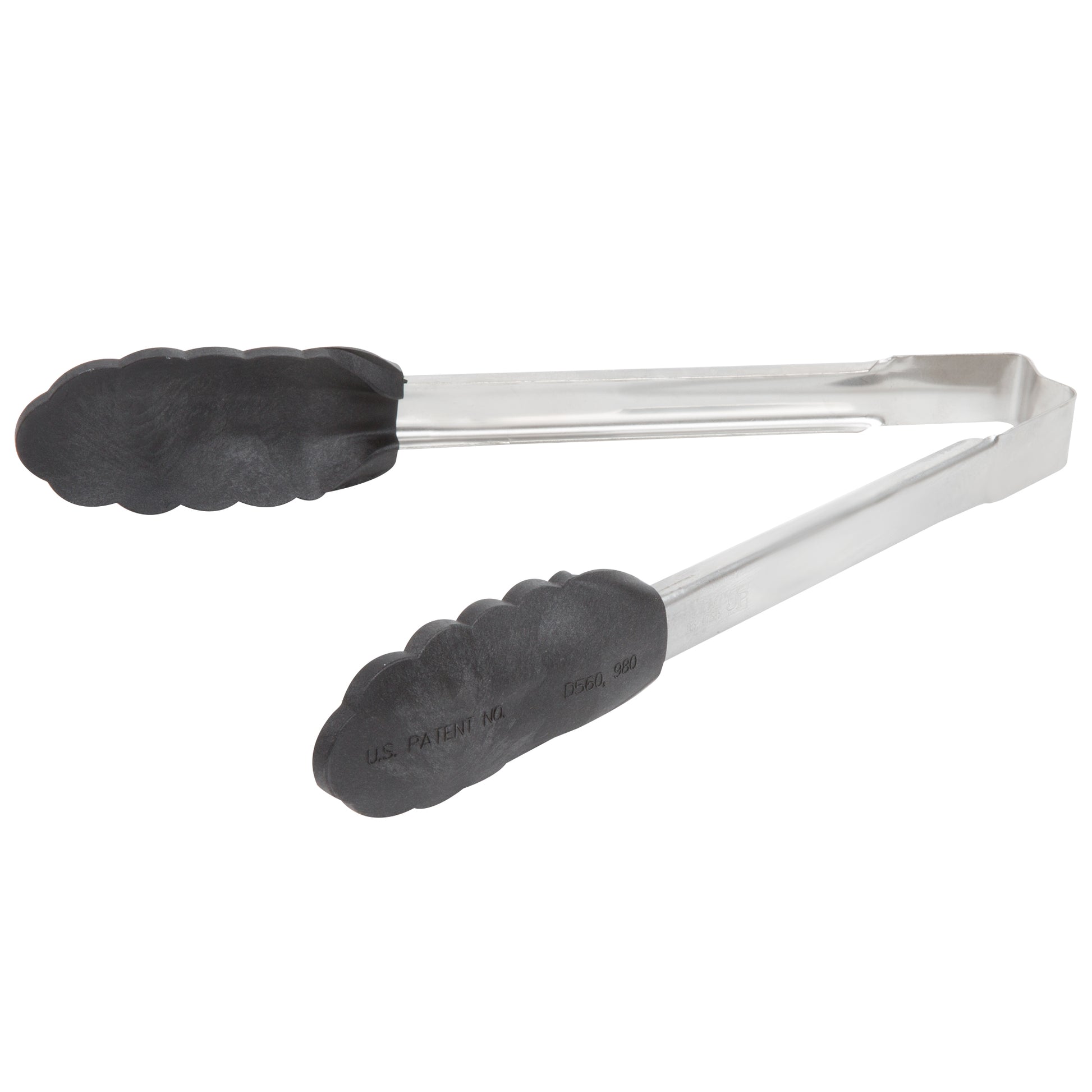 Vollrath High Temp Nylon End One-Piece Tongs, 9.5", Stainless Steel - 4780912