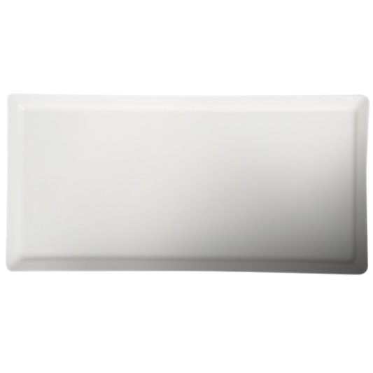 Cameo Narrow Rim Flat Rectangular Plate, 11" x 5 1/2" (24-pack) - 709-113
