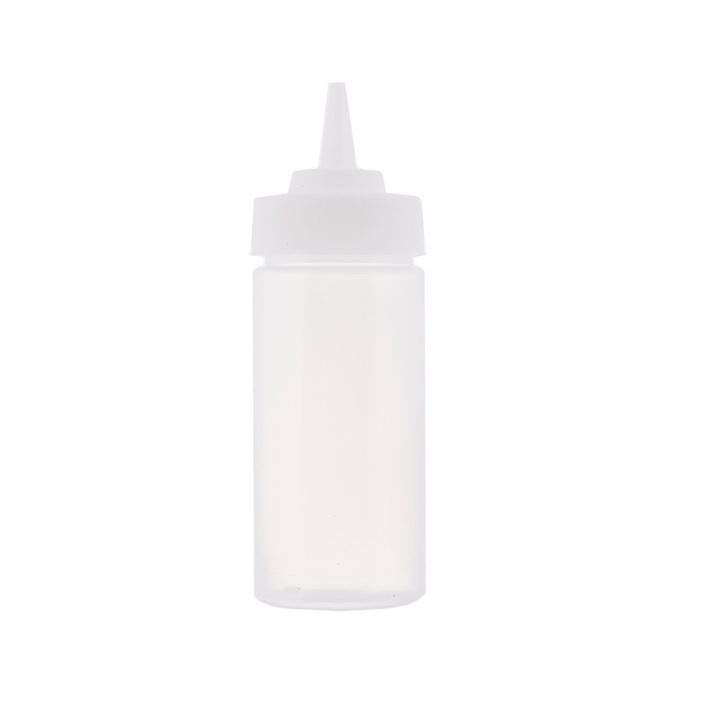 TableCraft | Wide Mouth Squeeze Bottle, 8 oz, Clear (36-pack)