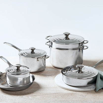 Le Creuset 10-Piece Stainless Steel Cookware Set - view 3