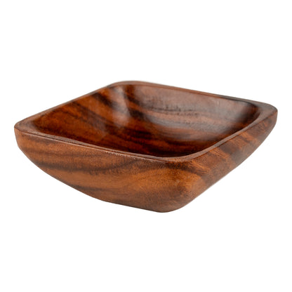 Tap Phong | Shallow Square Bowl, 4", Acacia