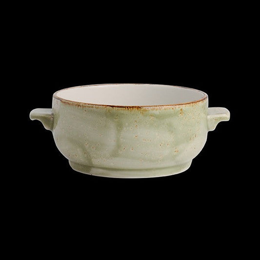 Steelite | Base pour bol à soupe Craft, 15 oz, vert (paquet de 6)