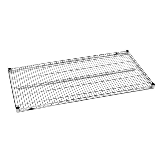 Metro | 14" Deep Chrome Wire Shelf, 48" Wide