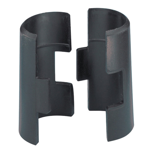 Metro | Wire Shelf Post Split Sleeve Clips, Black Plastic (4-pack)