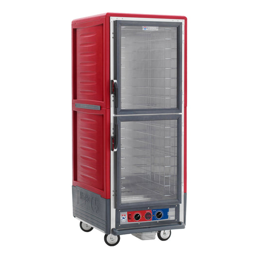 Metro | C5 3 Series Moisture Heated Holding Cabinet, Full Height, Double Clear Doors, 120V