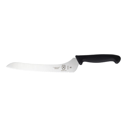 Mercer | Millennia Offset Bread Knife, Wavy Edge, 9", Black