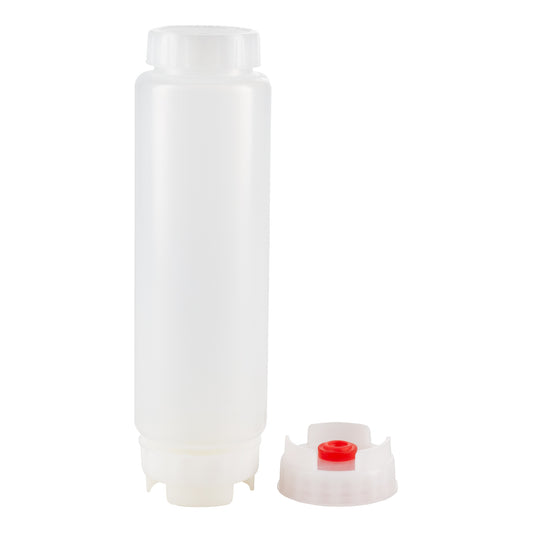 FIFO | FIFO Squeeze Bottle, 16 oz, Medium/Red Valve Dispensing Cap