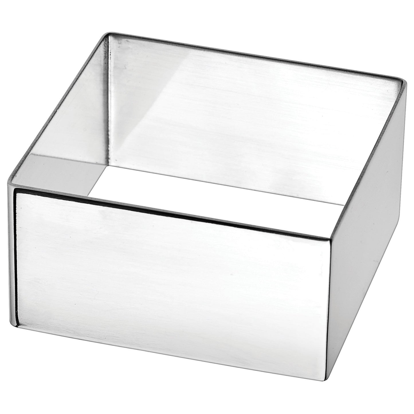 Winco Stainless Steel Pastry Mold, Mirror Finish, Square, 2.75" - SPM-275S