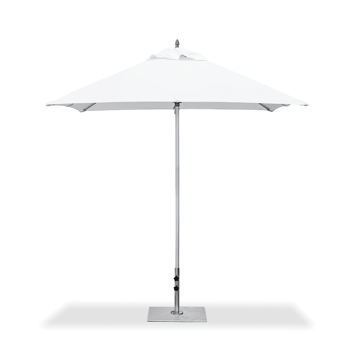 BUM Furniture | Parasol carré Oasis de 7,5 pi, blanc coquillage