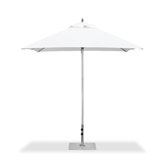 BUM Furniture | Parasol carré Oasis de 7,5 pi, blanc coquillage