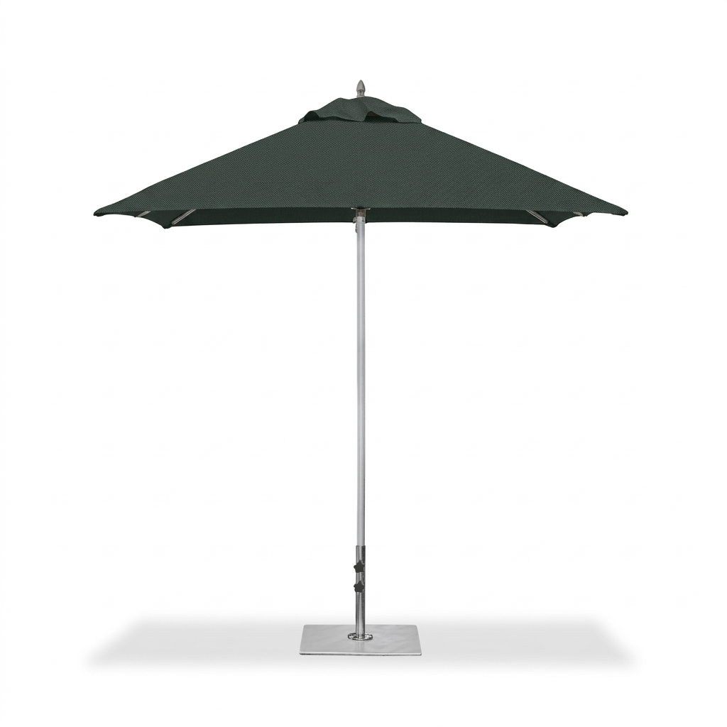 BUM Furniture | Parapluie carré Oasis de 7,5 pi, gris foncé