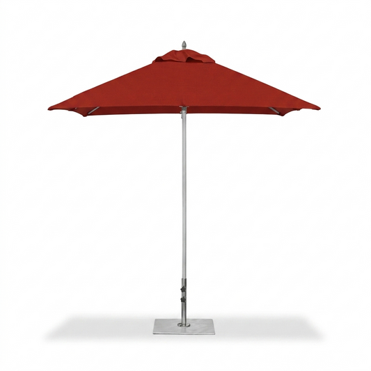 BUM Furniture | Parasol carré Oasis de 7,5 pi, rouge vermillon