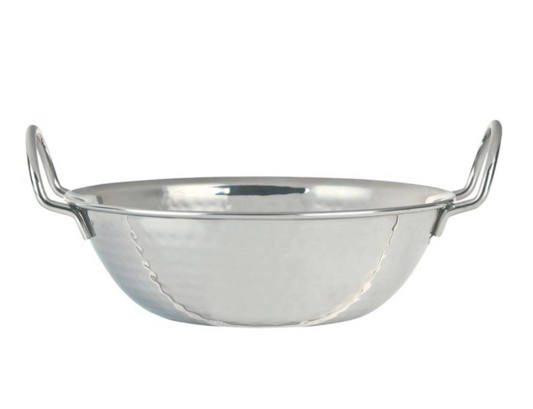 Libbey World Tableware Sonoran Hammered Bowl with handles, 12 oz, Stainless Steel (12-pack) - 761702