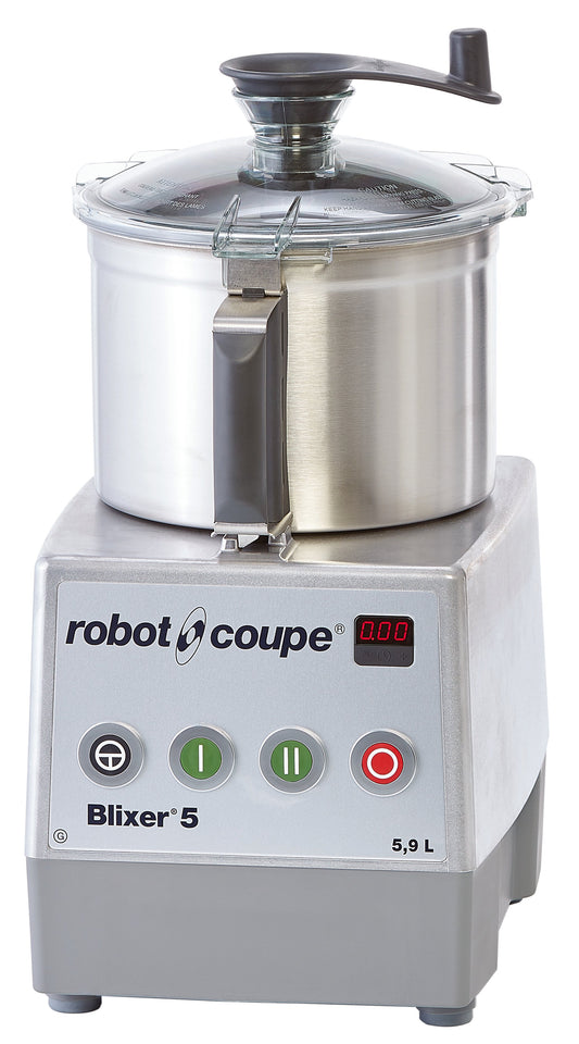 Robot Coupe Blixer 5 Food Processor, 5.9 qt, Stainless Steel Bowl, 208-240V - BLIXER5