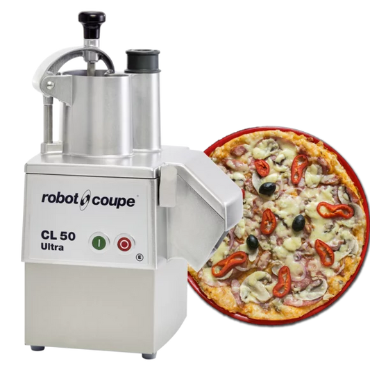 Robot Coupe CL50 Ultra Pizza Continuous Feed Vegetable Prep Food Processor, 120 V - CL50UPIZZA