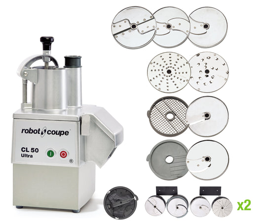 Robot Coupe CL50 Continuous Feed Vegetable Prep Food Processor, 1 HP, 120V CL50EUREST