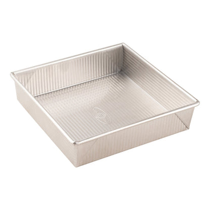 Chicago Metallic | Square Cake Pan, 9" x 9" x 2 1/4", Glazed Aluminized Steel