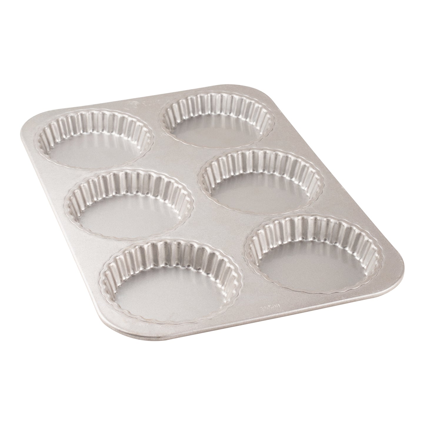 Chicago Metallic | Fluted Tart Pan, 6 Moulds, Glazed Aluminized Steel