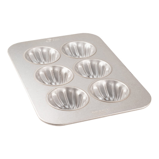 Chicago Metallic Mini Swirl Cake Pan, 6 Cups, Glazed Aluminized Steel, FINAL SALE - 26300