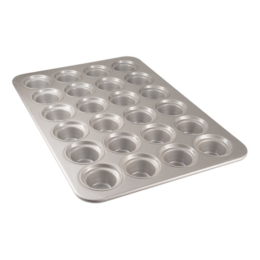 Chicago Metallic | Muffin / Cupcake Pan, Large Crown, 24 Cups x 7.3 Oz, Glazed Aluminized Steel