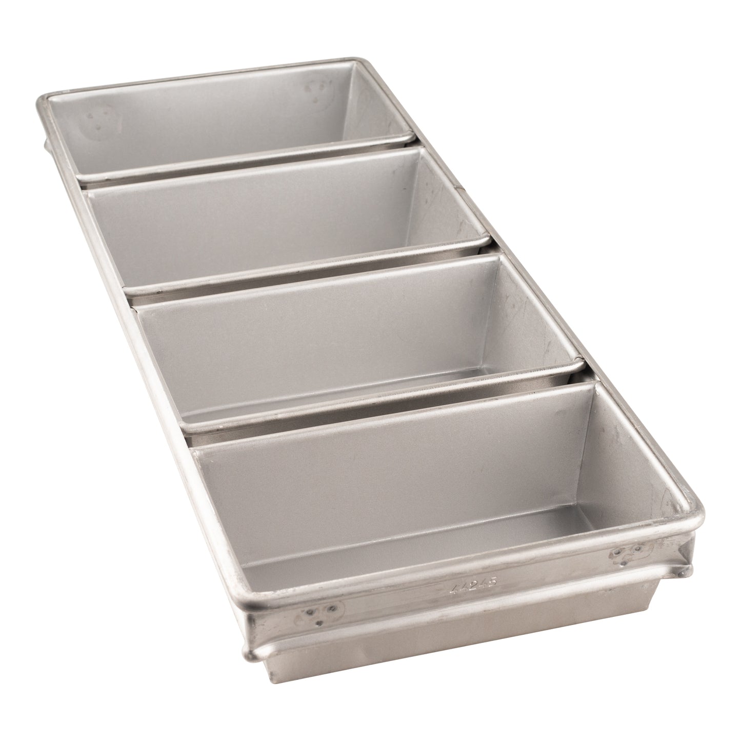 Chicago Metallic | 4-Strap Bread Pan, 8.5" x 4.5" x 2.75", Glazed Aluminized Steel