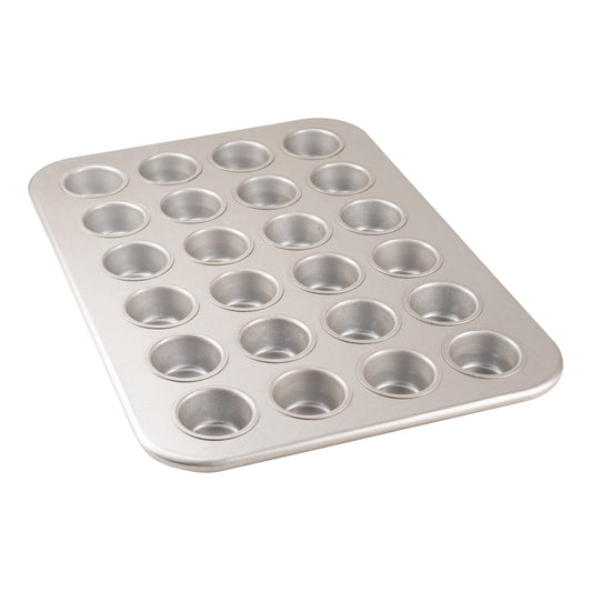 Chicago Metallic | Mini Muffin / Cupcake Pan, 24 Cups x 2.1 oz, Glazed Aluminized Steel