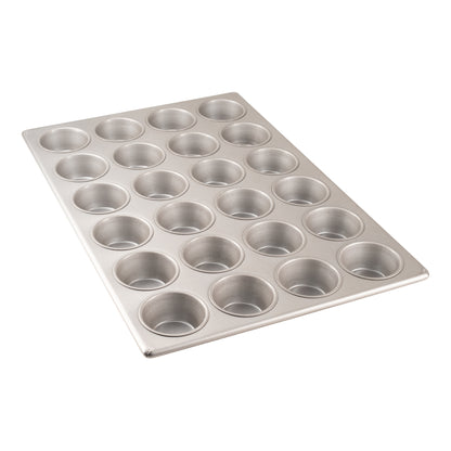 Chicago Metallic | Muffin / Cupcake Pan, Standard, 24 Cups x 3.8 Oz, Glazed Aluminized Steel