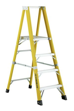 Échelle en fibre de verre Featherlite Type 1AA, capacité de 136 kg, jaune, 1,52 m - 6505