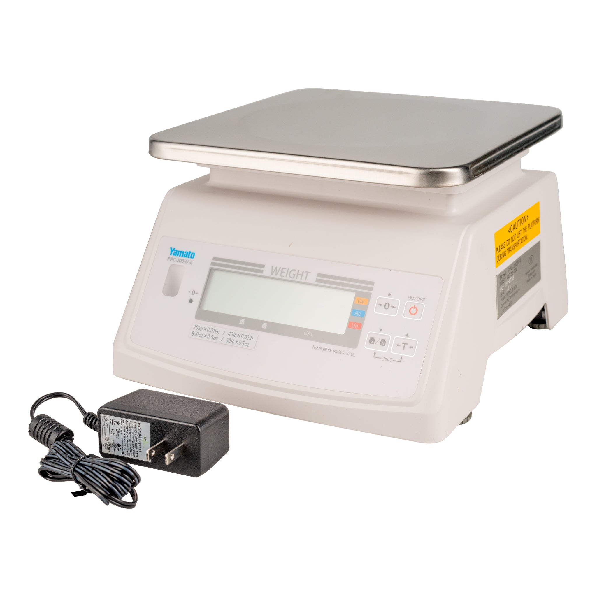 Yamato Accu-Weigh Digital Scale, Washdown Housing, 5lb - PPC-200WZ