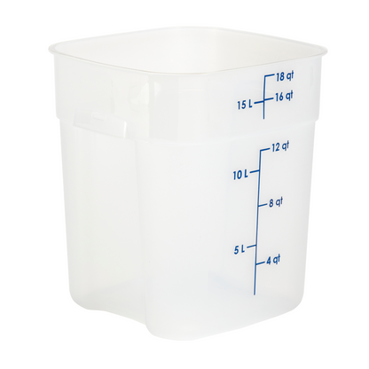 Cambro | CamSquares FreshPro Storage Container, 18 qt, Translucent