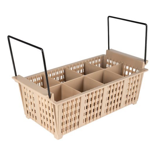 Vollrath | Traex Flatware Basket, 8 Compartment, Beige