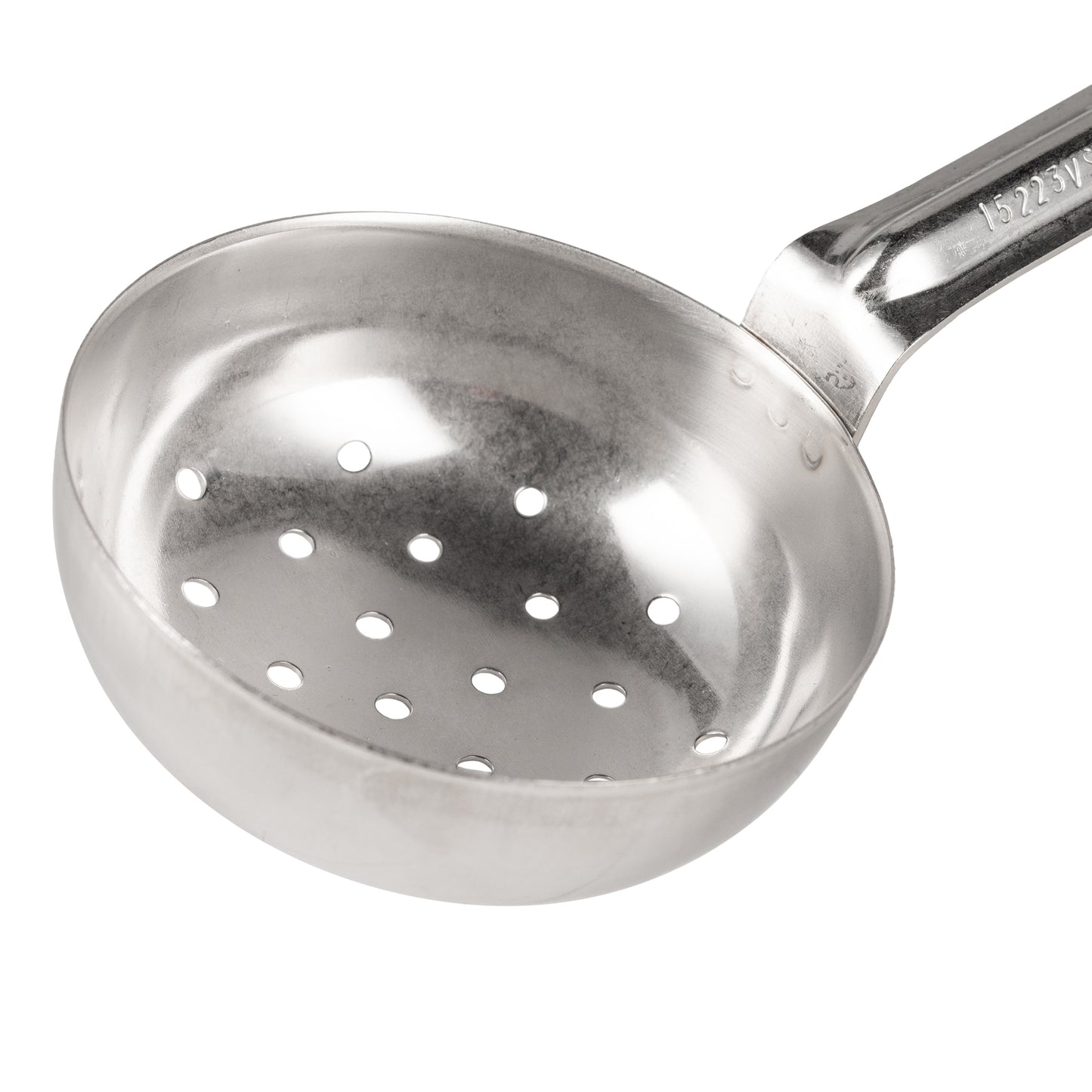 Vollrath | Grip N Serve Perforated Round Spoodle, 4 oz, Black Handle